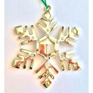 Vintage <b>Large</b> Metal Hanging Snowflake Decoration Christmas Hanging Best Selling Christmas and Other Festive Decor <b>Ornaments</b> - Product Image 4