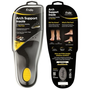 Frido Rigid Arch Support Insole for Flat Feet | Relieves Feet Pain | Plantar Fasciitis & Heel Spurs - Product Image 1