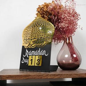 Calendario de Cuenta Regresiva para el Ramadán Musulmán, Decoración Metálica, Impermeable y Duradera, Eid Mubarak - Product Image 3