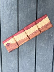 Exquisite Resin Handcrafted Elegant square Solid Wood Tea coaster Resin Insulation Pad Custom Coasters Home and Kitchen - Product Image 6