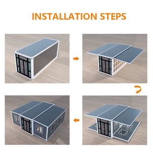 3X NEST Maison conteneur extensible à double aile avec balcon, structure en acier, design moderne extérieur, hébergement pour chantier de construction - Product Image 4