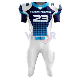 2025-26 Uniforme de football américain de dernière conception, vêtements de sport par sublimation, uniforme de football en gros de toutes les couleurs à vendre - Product Image 3