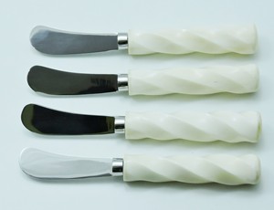 Ensemble de couverts à beurre en acier inoxydable avec poignée créative en os pour la maison hôtel restaurant vaisselle vaisselle - Product Image 4