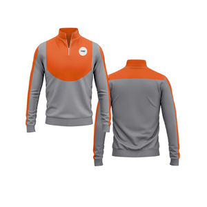 Veste quart en polyester durable pour hommes et femmes, vêtements de sport pour jeunes, pull d'équipe à séchage rapide - Product Image 4