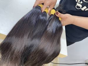 Échantillon gratuit de cheveux humains vierges vietnamiens de qualité Remy, lots en vrac, double trame à la machine pour femmes noires - Product Image 4