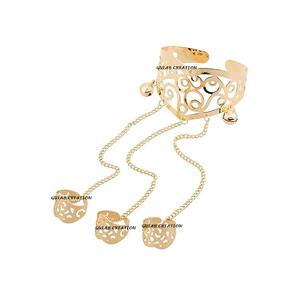 กำไลข้อมือแบบปรับขนาดได้ ชุบทอง ประดับแหวน รุ่นใหม่ปี 2025 สำหรับผู้หญิงและเด็กผู้หญิง เครื่องประดับ ZAM ZAM IMPEX ZZJ 1984 - Product Image 2