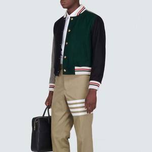 Gran oferta, recién llegado, chaqueta con letras para hombre, superventas, logotipo impreso personalizado, último diseño, chaquetas de béisbol para hombre, Color de contraste - Product Image 2