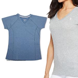 Tops de sport décontractés pour femmes, nouvelle conception, manches courtes, t-shirts de yoga, confortables, extensibles, respirants, diamant, adolescents - Product Image 2