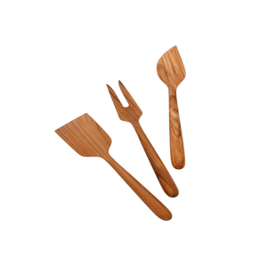 Juego de cuchillos para queso de madera hechos a mano con plato de queso de madera de primera calidad Fabricante Mayorista - Product Image 1