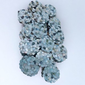 กระจกเปลือกหอยมุกสีเทาใหม่สำหรับตกแต่งบ้านวัสดุพลอย - Product Image 3