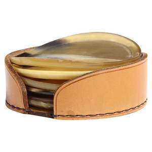 แผ่นรองแก้วฮอร์นโบราณสำหรับตกแต่งเครื่องครัวทำด้วยมือชุดจานรองแก้วฮอร์นของโบราณขายดี - Product Image 4