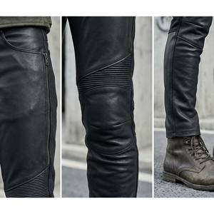 กางเกงจ็อกเกอร์สตรีทแวร์ผ้าฝ้ายเนื้อแมทสำหรับผู้ชาย กางเกงมอเตอร์ไซค์แบบสั่งทำพิเศษ ดีไซน์แผงริบ ทรงสลิมฟิต แรงบันดาลใจจากมอเตอร์ครอส กันน้ำ - Product Image 4