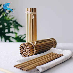 Ensemble de voyage en paille de bambou écologique pour une dégustation durable - Product Image 5