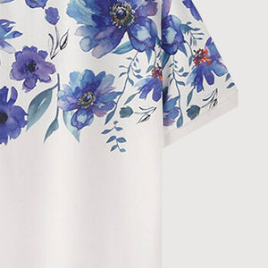 Camiseta de manga corta de sublimación personalizada transpirable de alta calidad para hombre cuello redondo de secado rápido con diseño en blanco y patrón de logotipo - Product Image 4