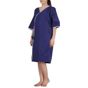 Bata de Paciente para Hospital, Bata de Examen Médico de Manga Corta, Cómoda, de Algodón Estampado, para Clínicas - Product Image 3