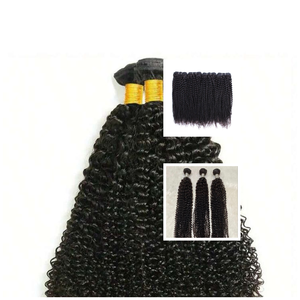 Cheveux crus bouclés crépus de luxe Remy trames malaisiennes longue durée sans enchevêtrement - Product Image 5