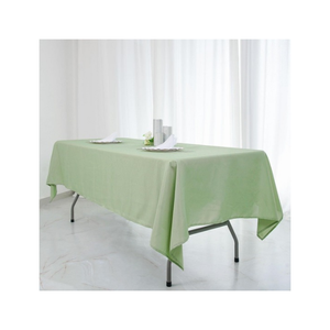 Nappe en dentelle à pompons rouges, mélange coton-lin, 60 x 90 pouces, 195 GSM, 250 TC, finition tissée, motif écossais, pour les fêtes, la salle à manger, le restaurant - Product Image 2