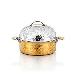 High Quality Wholesale Steel Gold & Silver Casseroles With Lid Metal Food Warmer & Server for Metal Hotpot for Food Serving Dish - Product Image 5