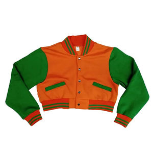 Movatextiles เสื้อแจ็กเก็ตแขนหนังสีดำปักลายสำหรับคู่รักนักศึกษาเบสบอลแจ็คเก็ตเลตเทอร์แมน - Product Image 4