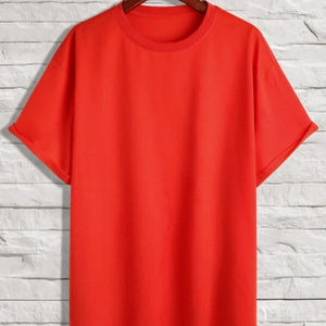 Camiseta de Cuello Redondo para Hombre, Diseño Personalizado, Color Sólido, Doble Algodón Jersey, 100% Algodón Tejido, Ropa Casual - Product Image 1