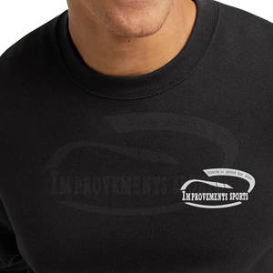 Sweatshirts noirs confortables pour hommes 100% coton Vêtements décontractés légers pour la saison hivernale - Product Image 5