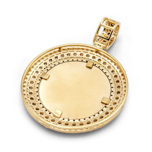 Increíble colgante hecho a mano con foto de memoria de Hip Hop para hombre en oro amarillo de 14 quilates adornado con colgante de diamante cultivado en laboratorio - Product Image 3