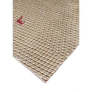 พรมขนสัตว์ถักมือสีเบจและสีน้ำตาล รุ่น Pae-1313 ลายทาง สำหรับตกแต่งห้องนั่งเล่นหรือทางเดิน ขนาด 9x12 ฟุต เหมาะสำหรับวัยรุ่น - Product Image 2