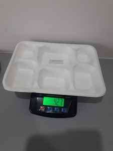 Eco-Friendly 8CP Meal Tray Disposable Biodegradable Sugarcane Bagasse <b>Recyclable</b> Food <b>Container</b> Lightweight Waterproof Party - Product Image 5