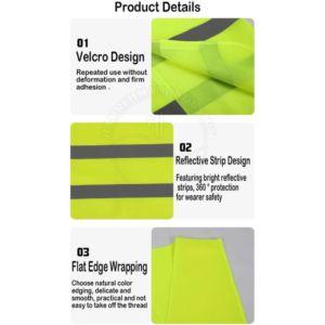 เสื้อกั๊กสะท้อนแสงมองเห็นได้ชัดเจนเสื้อแจ็กเก็ตชุดทำงานป้องกันไฟฟ้าสถิตย์มีความปลอดภัยสะท้อนแสงมองเห็นได้ชัดเจน - Product Image 4