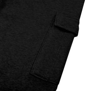 Ensemble de vêtements de sport en polaire pour hommes | Sweat à capuche zippé et joggeurs à revers | Survêtement de sport à manches longues pour l'entraînement et le fitness - Product Image 5