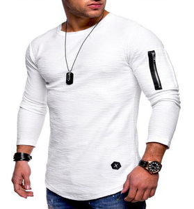Men's High Quality <b>100</b>% Cotton Oversized Knitted T-<b>Shirt</b> Custom Logo Printed Embroidery Long Length Private <b>Polyester</b>/Cotton - Product Image 4