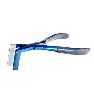 Pince d'extension de cheveux professionnelle durable en acier inoxydable pince plate accessoires de cheveux outil pince d'extension de cheveux - Product Image 1