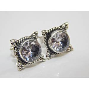 Pendiente de Plata de Ley 925 de circón natural, joyería Vintage hecha a mano, piedras preciosas para niñas y mujeres, artículo de regalo - Product Image 1