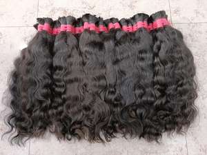 Direct de l'Inde Extensions de cheveux humains vierges indiens bruts Paquets de vagues naturelles Option de cheveux péruviens Remy non transformés - Product Image 4