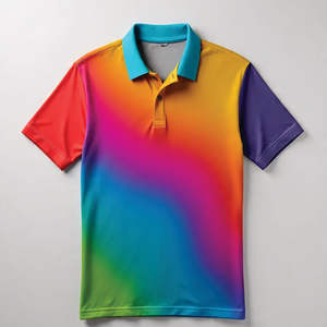 Venta al por mayor 100% algodón para camisetas de polo All-Over Print camisetas personalizadas Teamwear con sus diseños sublimación en tela de punto - Product Image 3