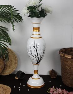 Modern Creative Metal Flower <b>Vase</b> Handmade Customized Shape Best Quality <b>Floor</b> <b>Stand</b> for Weddings Hot Selling New Design - Product Image 1