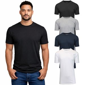 Camiseta de Manga Corta para Hombre, 60% Algodón, Tejido de Punto, Impresión Digital, Logotipo OEM, Casual, Lisa, Teñida, Antiarrugas, Secado Rápido - Product Image 1