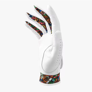 Custom Made Premium Quality New Design Leather Golf Gloves Women Custom Logo Printing Golf Gloves - Product Image 4