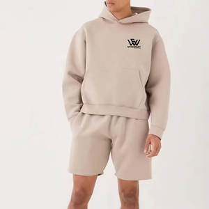 ชุดกางเกงขาสั้นมีฮู้ดสำหรับผู้ชายชุดกางเกงขาสั้นมีฮู้ดสำหรับผู้ชายเสื้อผ้าแนวสตรีทออกแบบโลโก้ได้ตามต้องการ - Product Image 1