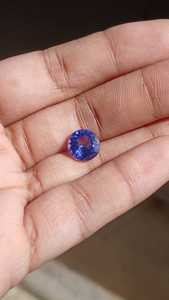 Saphir créé en laboratoire de couleur bleu royal, forme ronde, diamant de 1 carat, bleu, coupe ronde, coupe brillante - Product Image 6