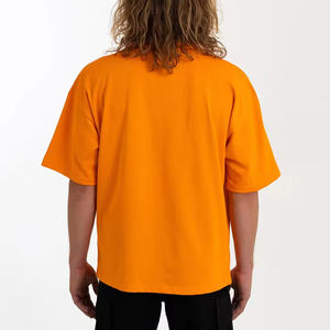 Fournisseur de t-shirts T-shirt surdimensionné en coton à la mode T-shirt blanc personnalisé coupe ajustée pour hommes T-shirt lourd - Product Image 3