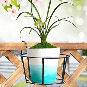 Panier de jardinière suspendu de qualité supérieure support de Pot de fleur en métal pour la maison clôture Patio balcon porche décor - Product Image 4