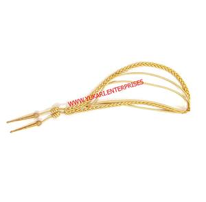 Aiguillette para Uniforme Ceremonial con Hilo de Seda y Alambre de Oro, Puntas de Latón Bañadas en Oro, Opciones de Logotipo y Color Personalizados YUKARI ENTERPRISES - Product Image 6