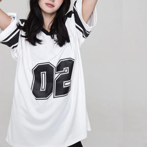 Maillot de football américain en maille 2026 pour équipe personnalisée, impression numérique, manches courtes, coupe ample pour adultes - Product Image 3