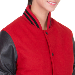 แจ็กเก็ตเลตเตอร์แมนสำหรับผู้หญิงเสื้อแจ็คเก็ตผ้าฝ้าย - Product Image 5