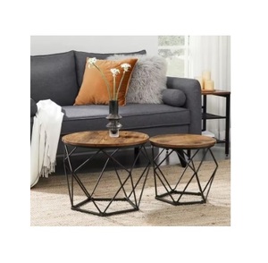 Modern Rustic Solid Wood Round Dining Table with Base Crank for <b>Home</b> Living Room Bedroom Hotel Use Dining Room <b>Furniture</b> - Product Image 1