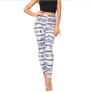 Pantalon de survêtement de fitness taille haute pour femme Design personnalisé Ins Style Yoga Leggings Anti-rides coton foncé Sublimation hiver - Product Image 5