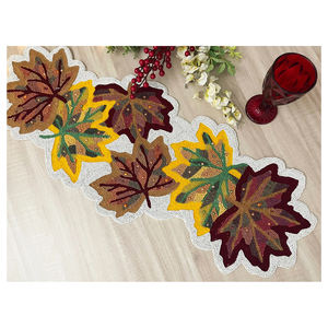 Chemin de Table perlé brodé thème côtier coquille de mer plage table multicolore maison décorative Table napperon coureur caboteur - Product Image 5