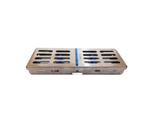 Lot de 5 plateaux de stérilisation pour instruments dentaires, en acier inoxydable durable, autoclavables, pour outils chirurgicaux - Product Image 3