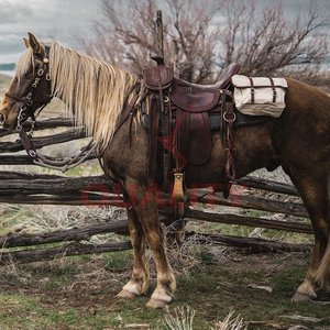 Elegantes bolsos de cuero para SILLÍN de caballo con detalles de logotipo personalizado creados para mayor durabilidad y comodidad del jinete adecuados para la venta al por mayor - Product Image 5